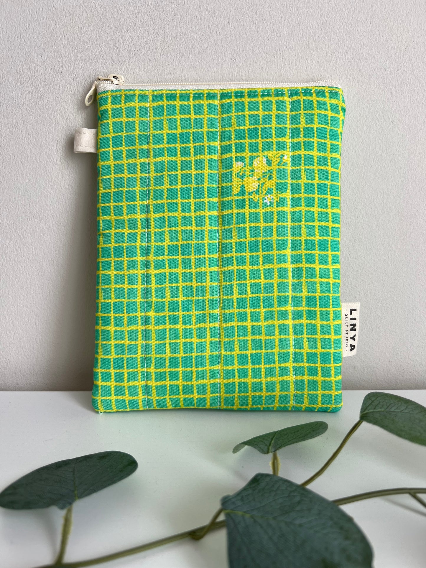 E-reader sleeve 6" gequilt - Windowpane