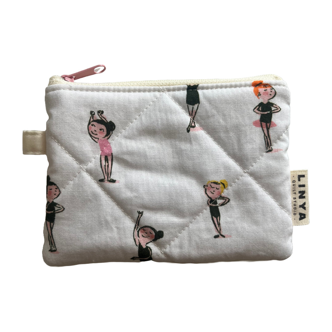Mini etui - gequilt - Ballerinas