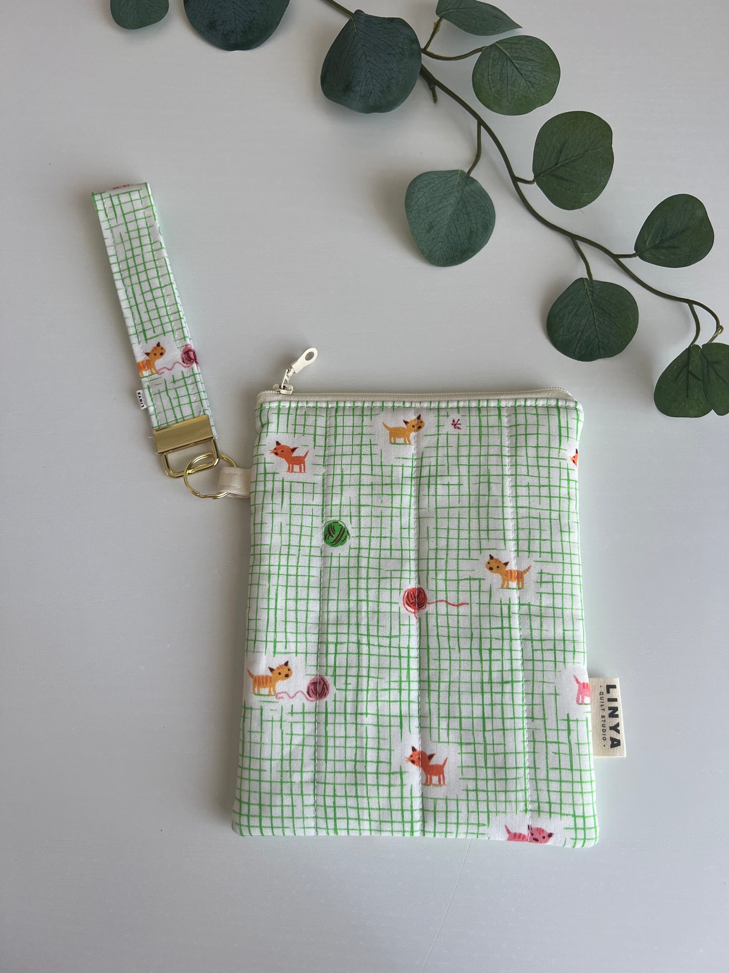 Sleutelhanger | Polsband | Kitten plaid