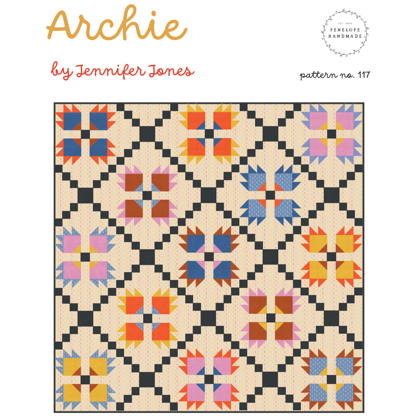 Archie quiltpatroon | Papieren versie