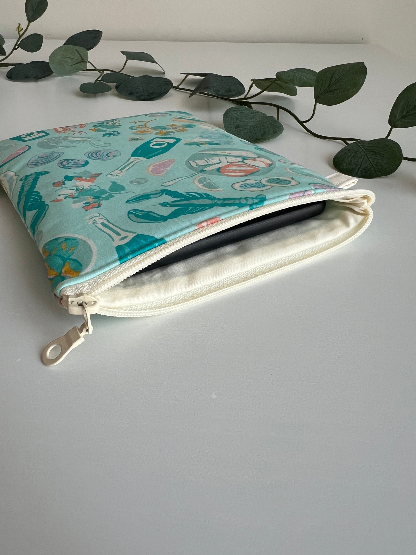 E-reader sleeve 6" gevoerd - Champagne picknick