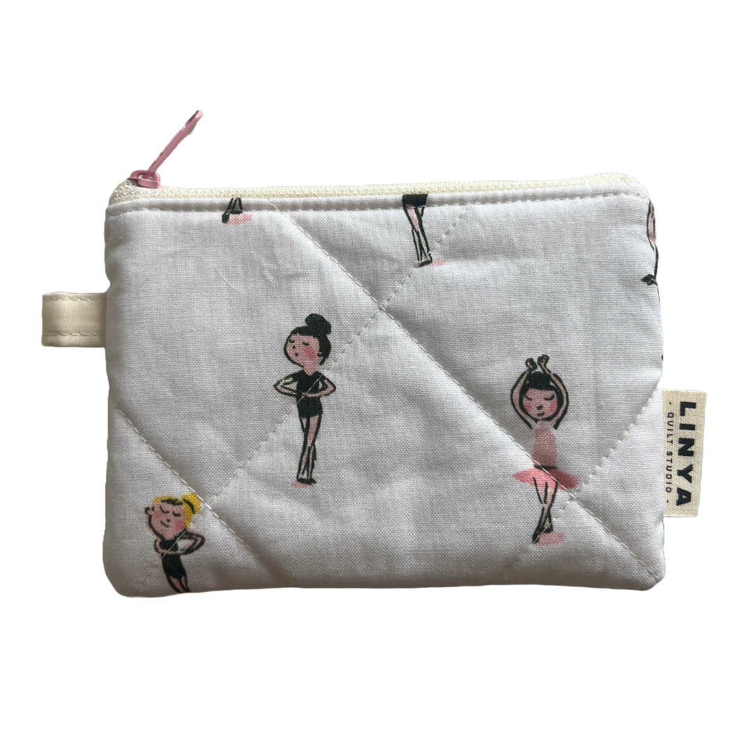 Mini etui - gequilt - Ballerinas