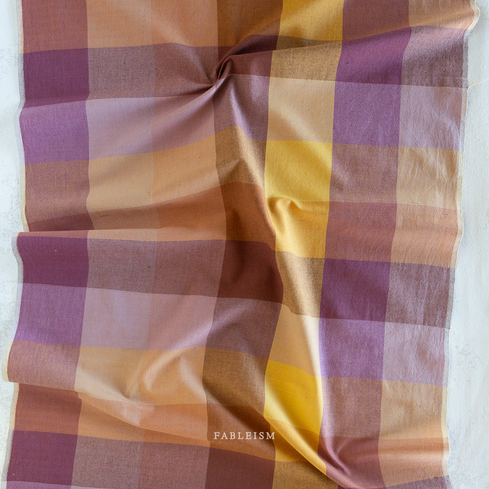 Golden Hour - Daisy Plaid in Rose Gold