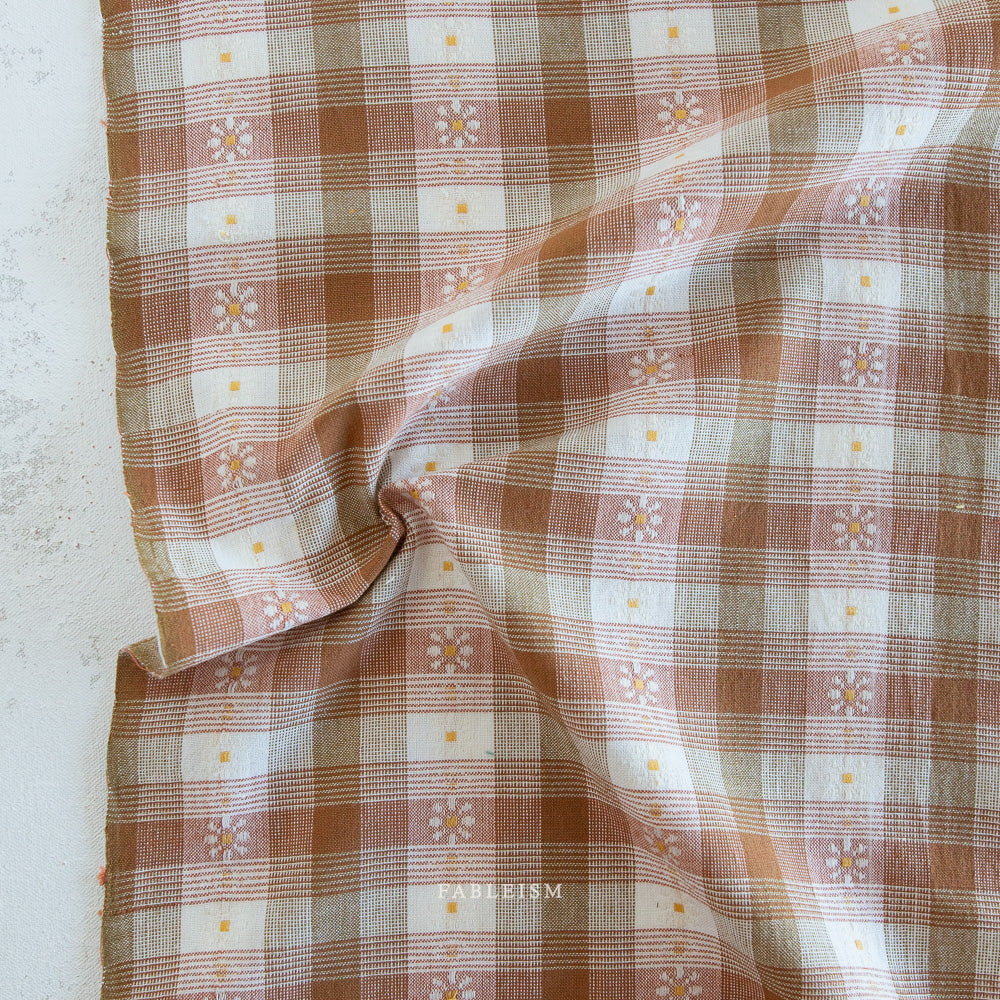 Golden Hour - Daisy Plaid in Rose Gold