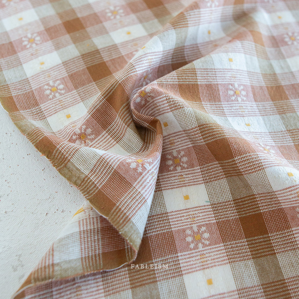 Golden Hour - Daisy Plaid in Rose Gold