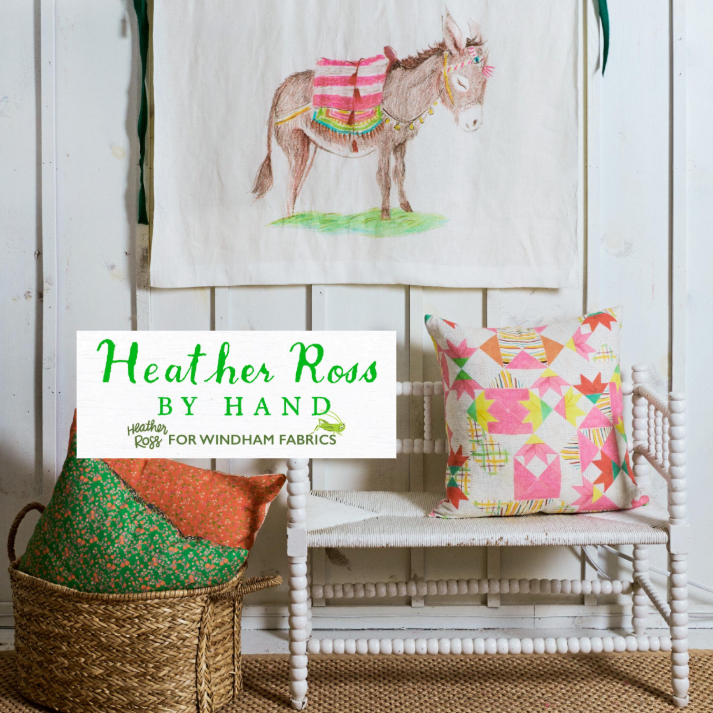 Heather Ross by hand 19FQ bundel
