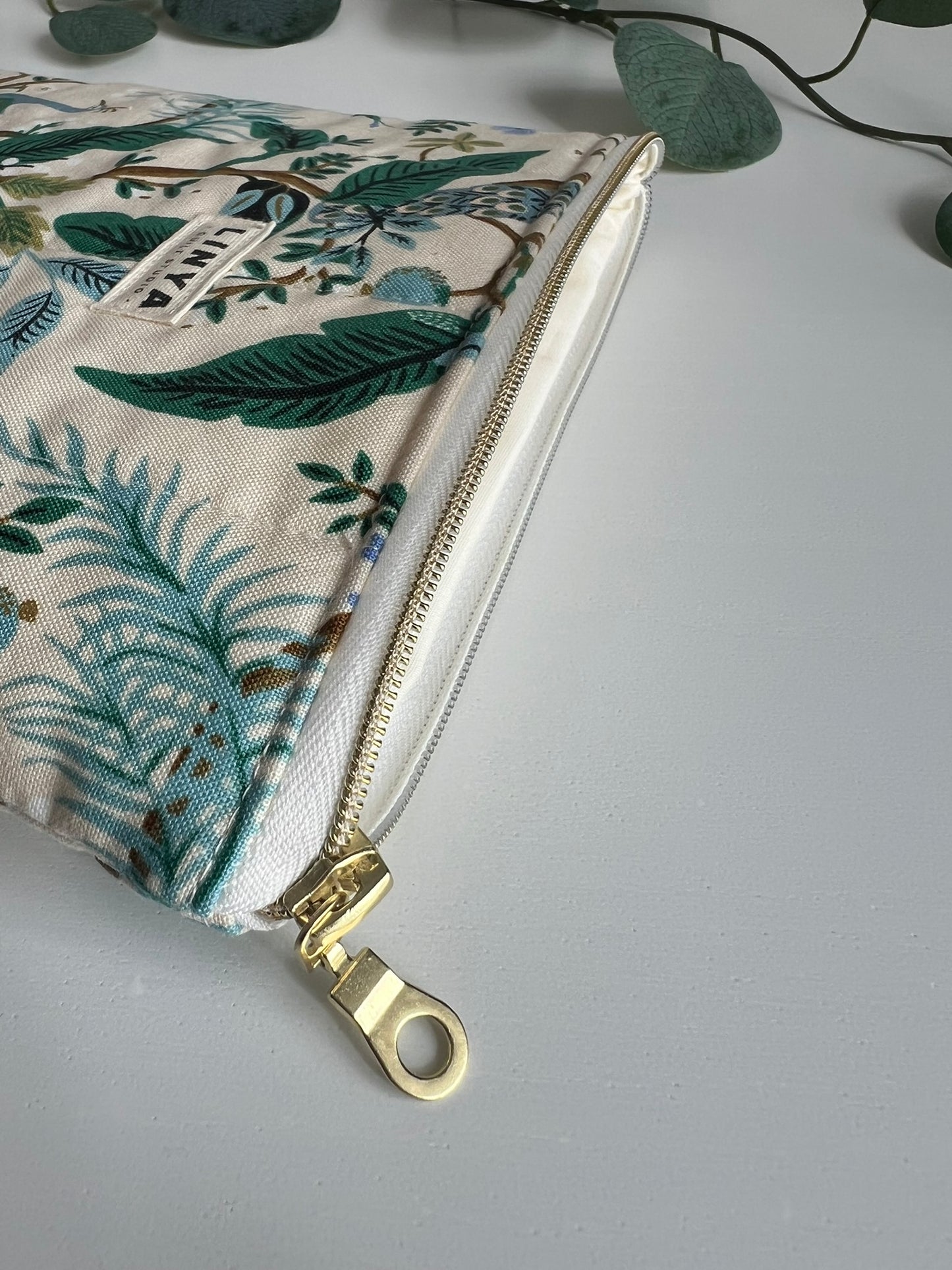 E-reader sleeve 7" gequilt - Vintage garden