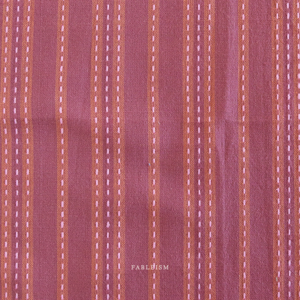 Lucky Loom - Stitch Stripe in Blackberry (REVERSIBLE)
