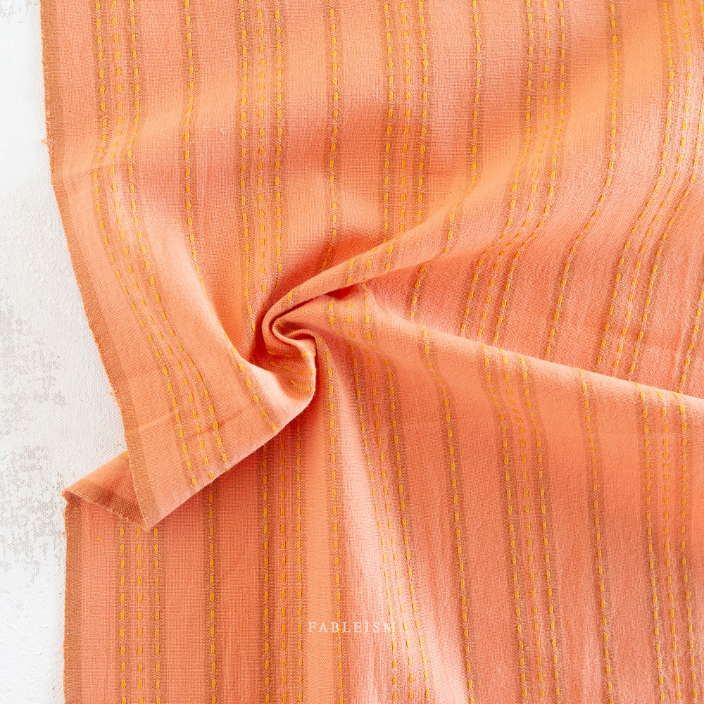 Lucky Loom - Stitch Stripe in Ginger (REVERSIBLE)
