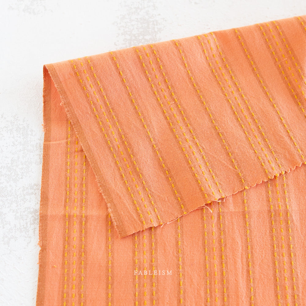 Lucky Loom - Stitch Stripe in Ginger (REVERSIBLE)