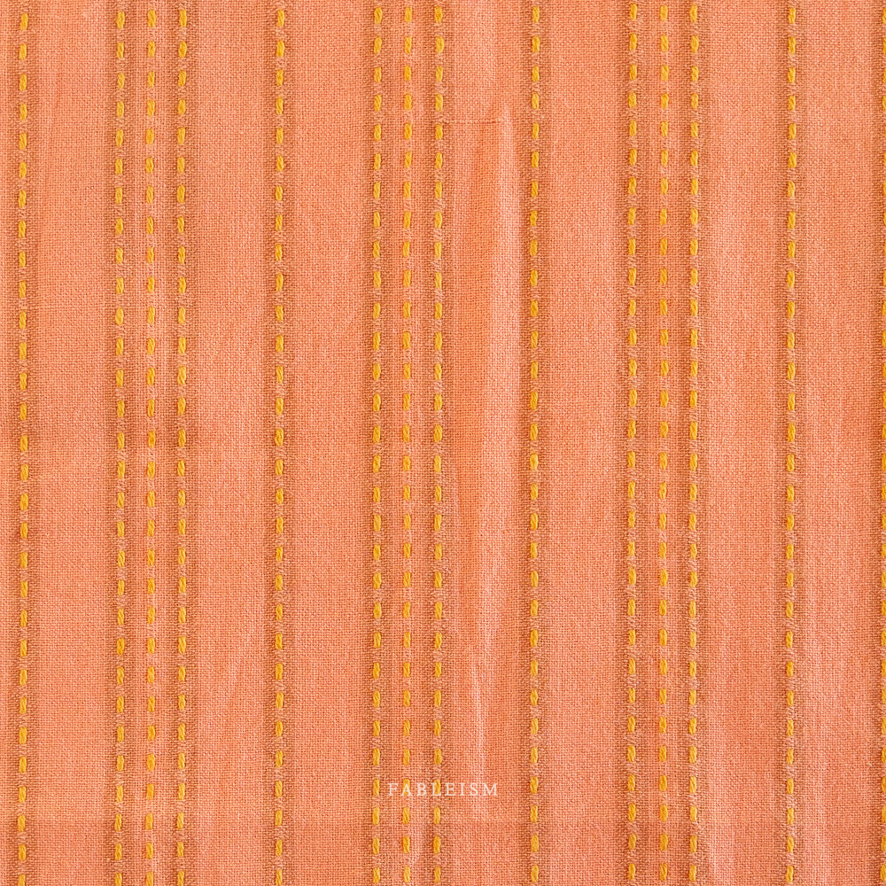 Lucky Loom - Stitch Stripe in Ginger (REVERSIBLE)