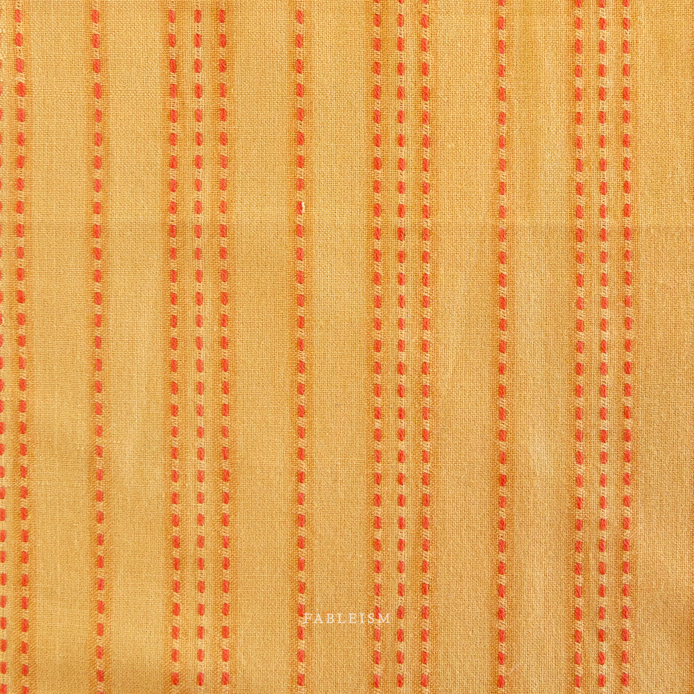 Lucky Loom - Stitch Stripe in Tumeric (REVERSIBLE)