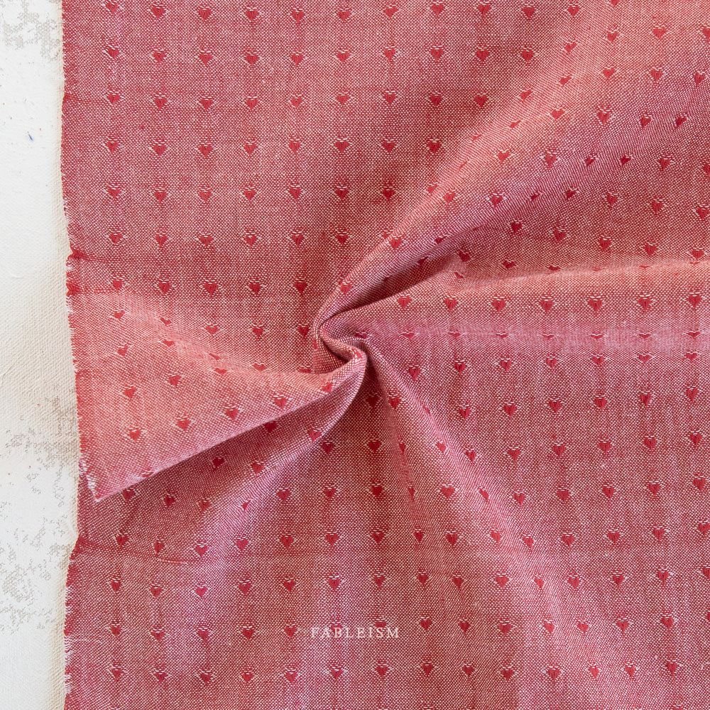 Queen of Hearts - QH-DH55-01-CHERRY - Dobby Hearts in Cherry