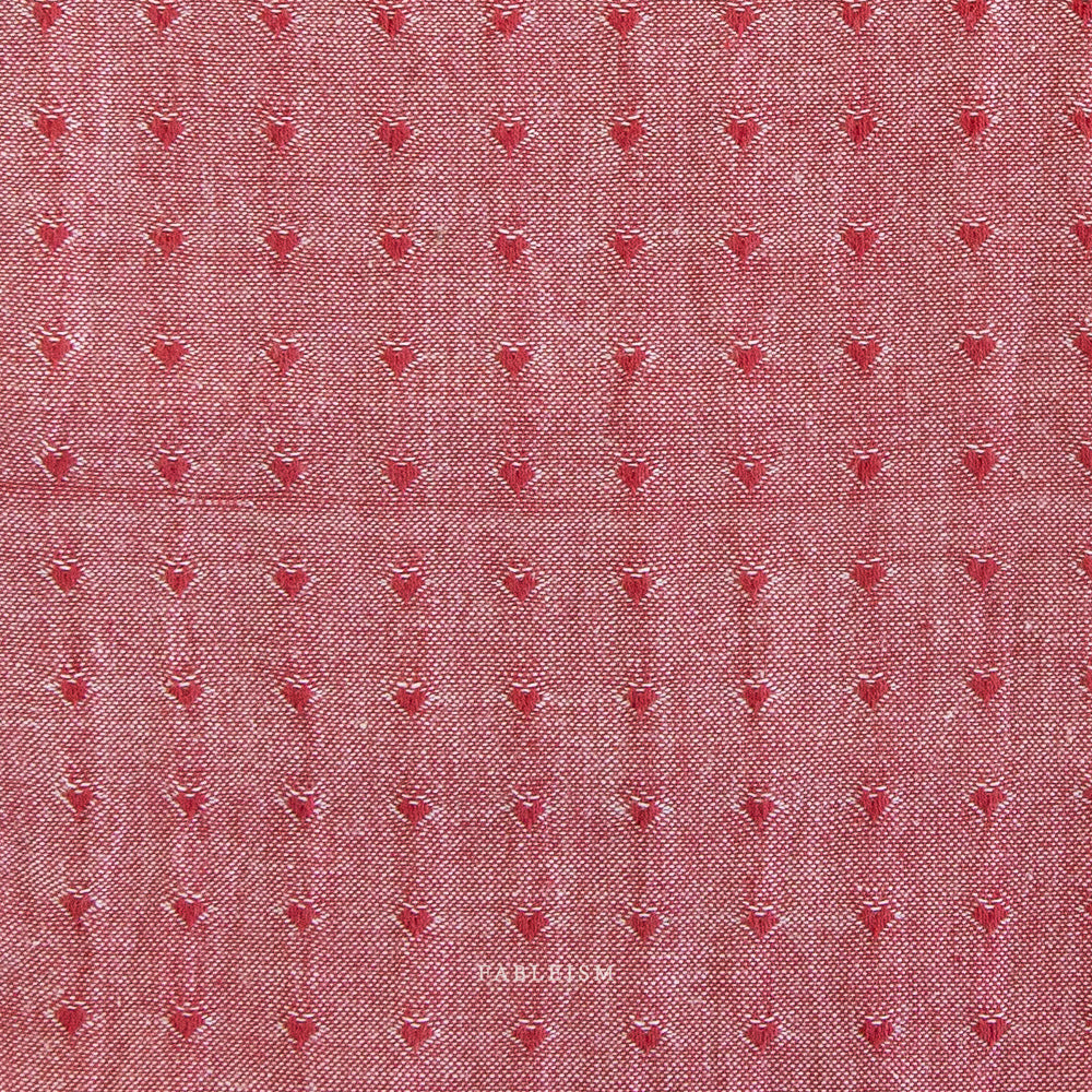 Queen of Hearts - QH-DH55-01-CHERRY - Dobby Hearts in Cherry