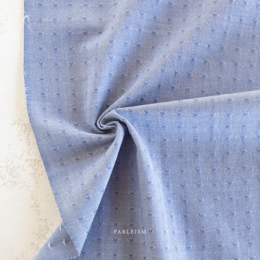Queen of Hearts - QH-DH55-05-ALICE-BLUE - Dobby Hearts in Alice Blue