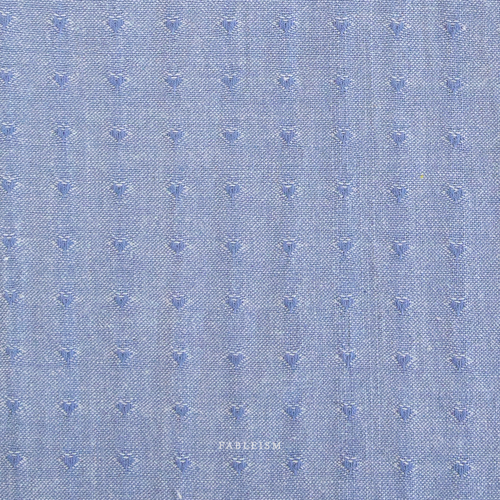 Queen of Hearts - QH-DH55-05-ALICE-BLUE - Dobby Hearts in Alice Blue