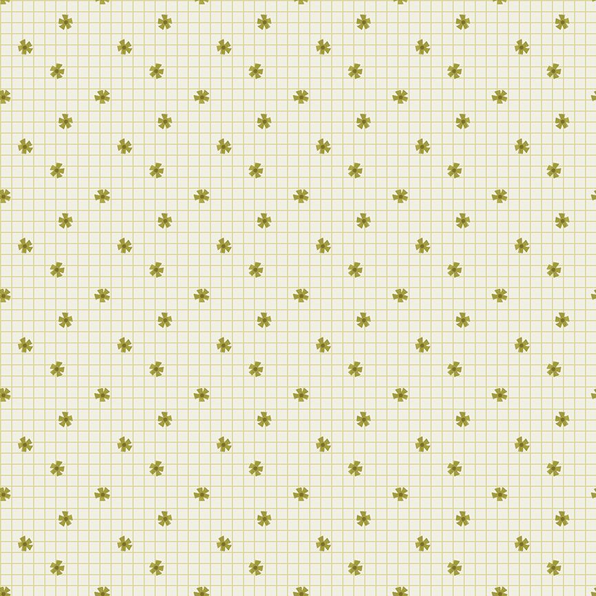 Lazy Sunday - Flower Grid Khaki