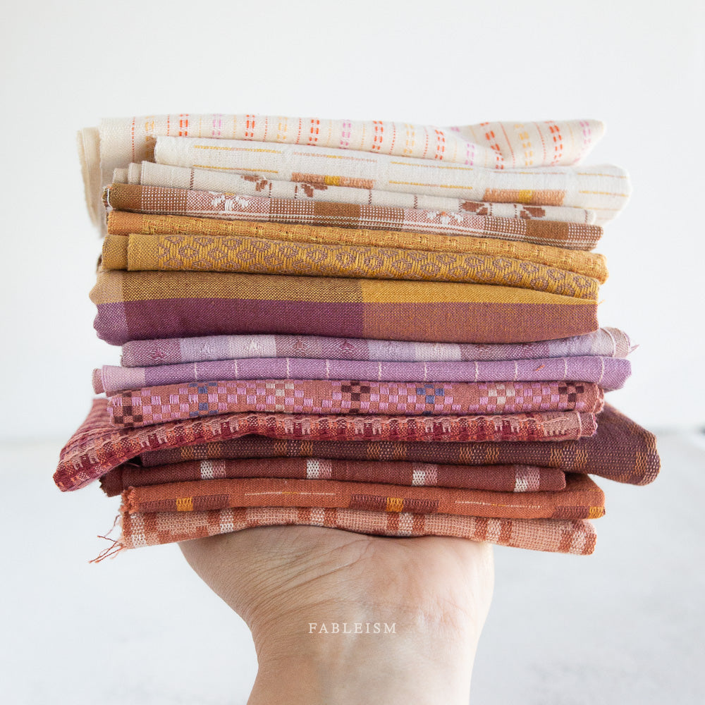 Golden Hour - Tweed Weave in Rosebed