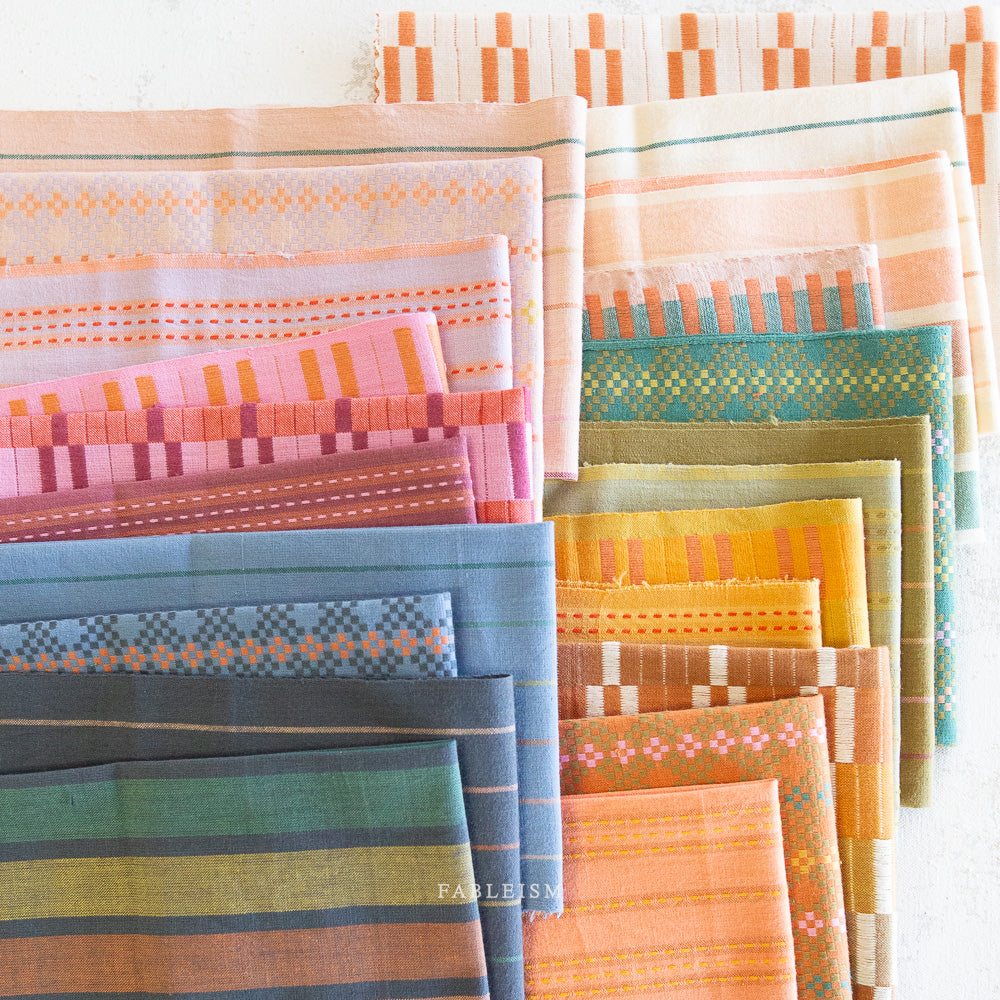 Lucky Loom - Stitch Stripe in Tumeric (REVERSIBLE)