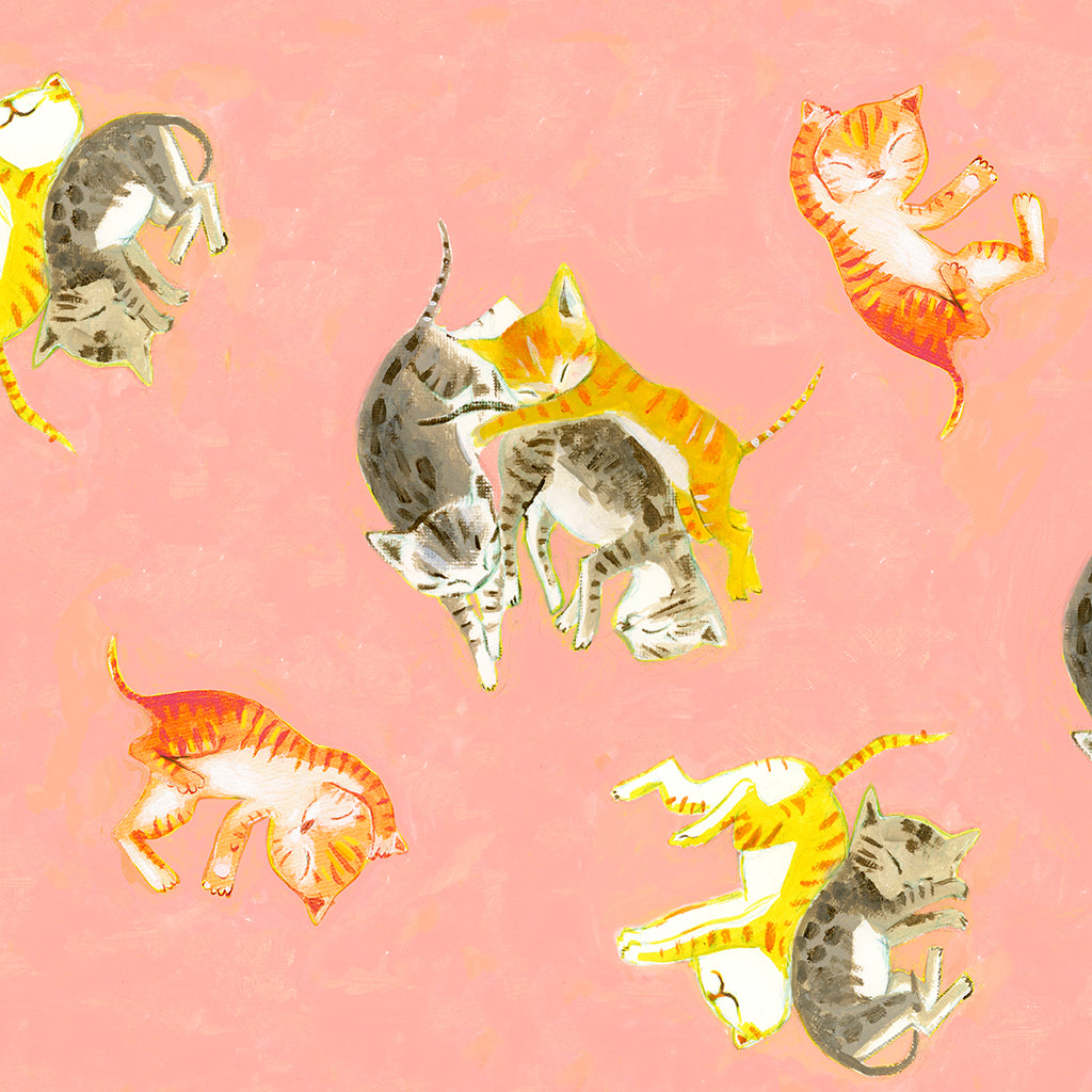 By Hand - Barn Kittens - Salmon