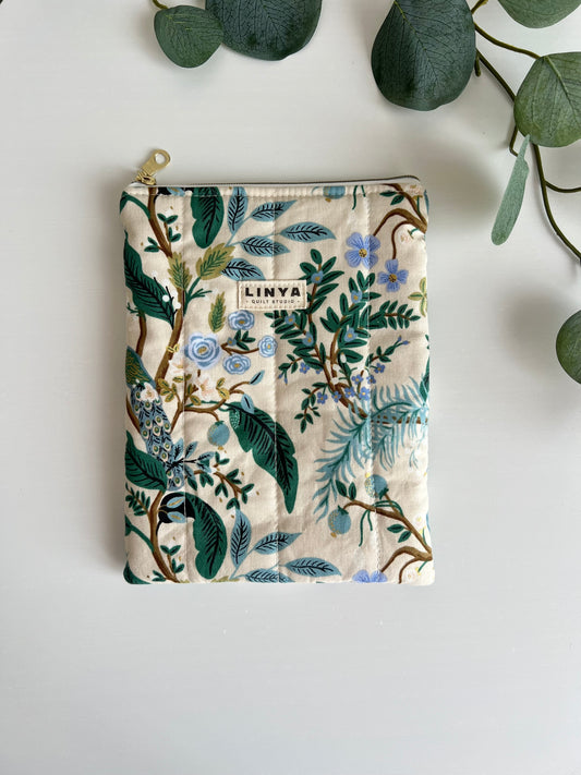 E-reader sleeve 6” - gequilt - Vintage garden