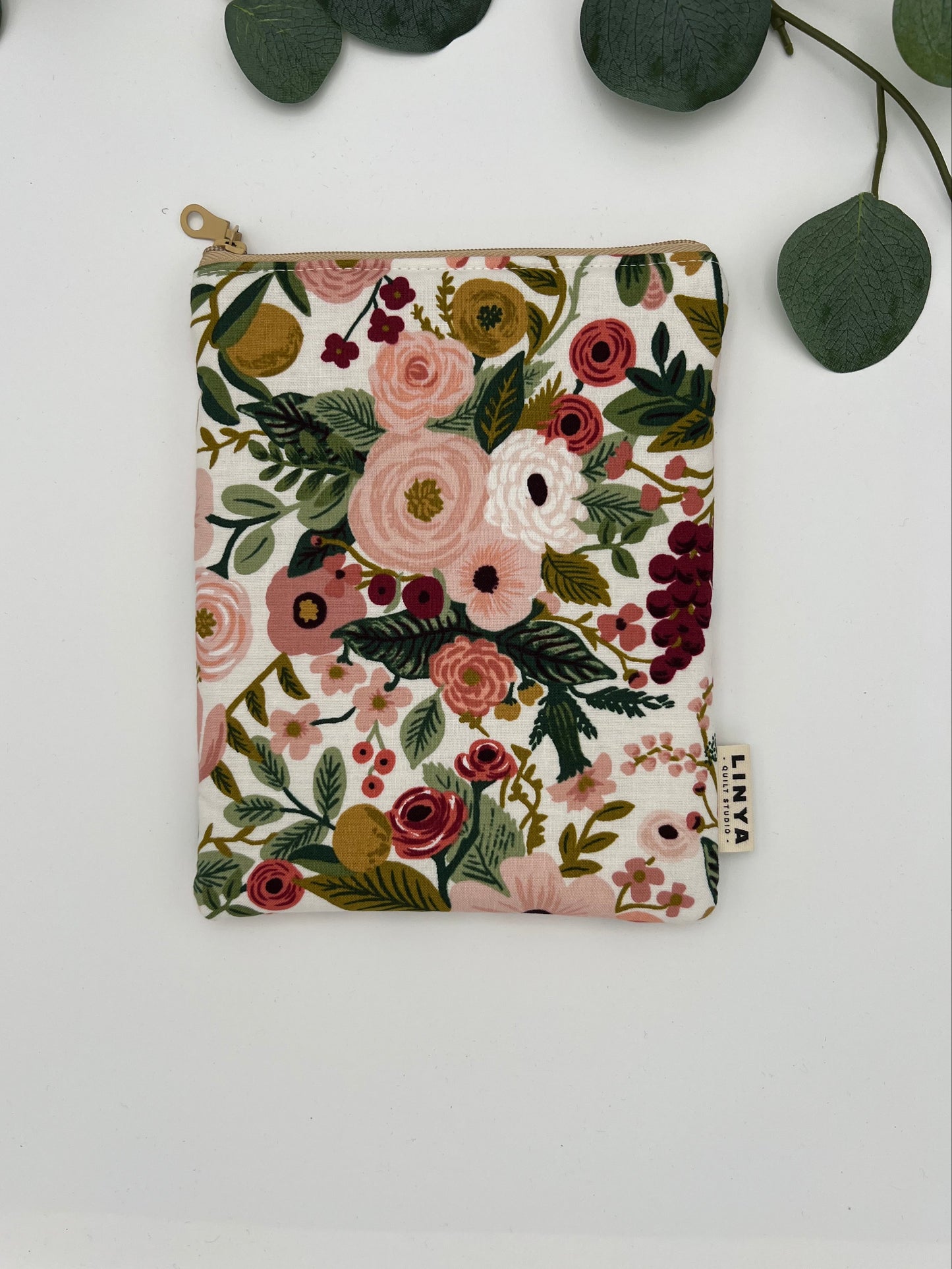 E-reader sleeve 6" - Pink flowers