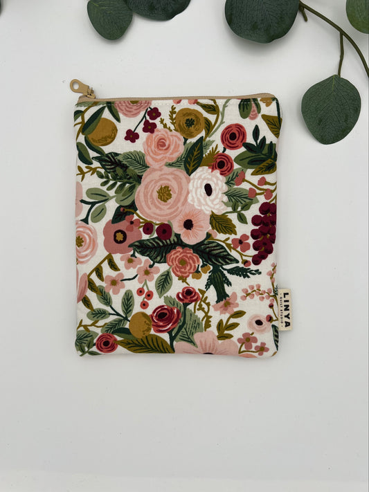 E-reader sleeve 6" - Pink flowers