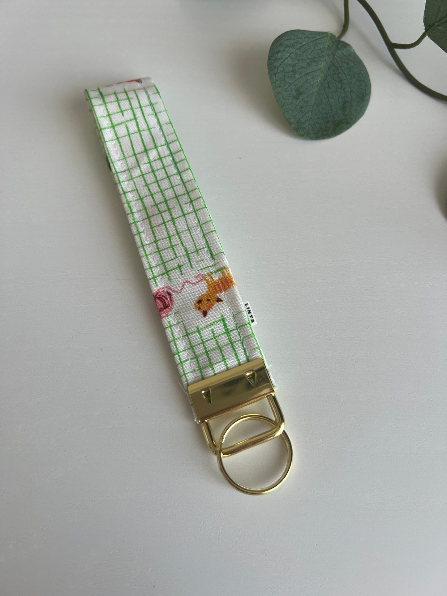 Sleutelhanger | Polsband | Kitten plaid