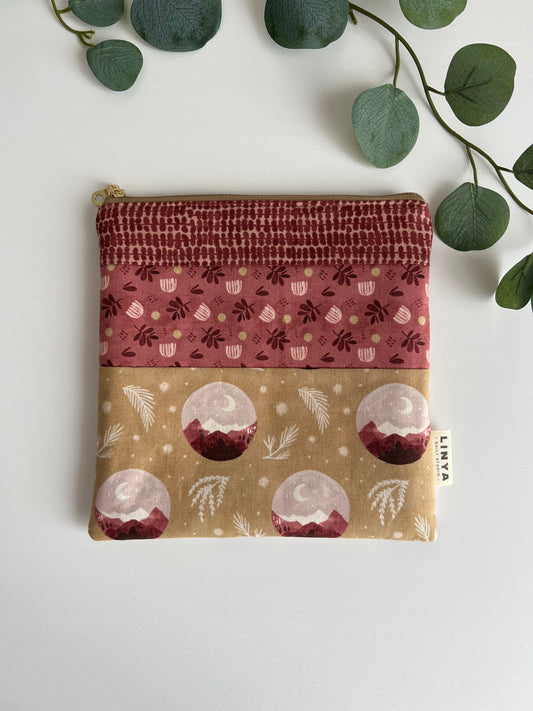 E-reader sleeve 8" patchwork - Tripple Bordeaux