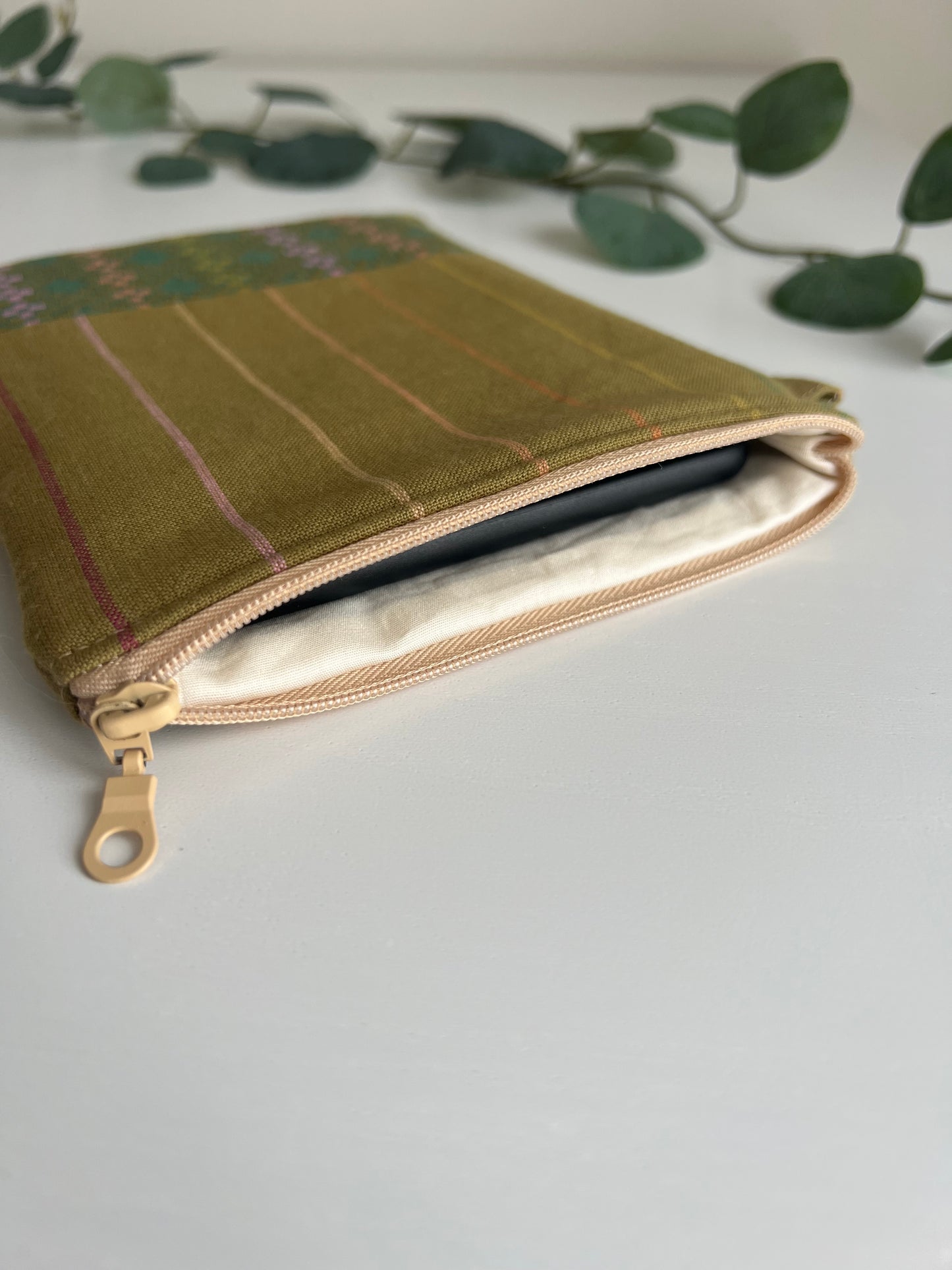 E-reader sleeve 6" duo - Skinny Stripe clover