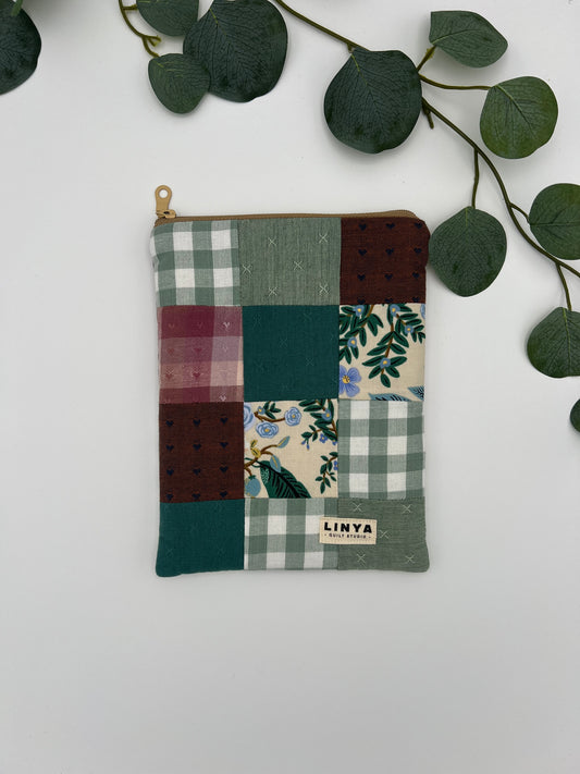 E-reader sleeve 6” uniek patchwork - Peacock