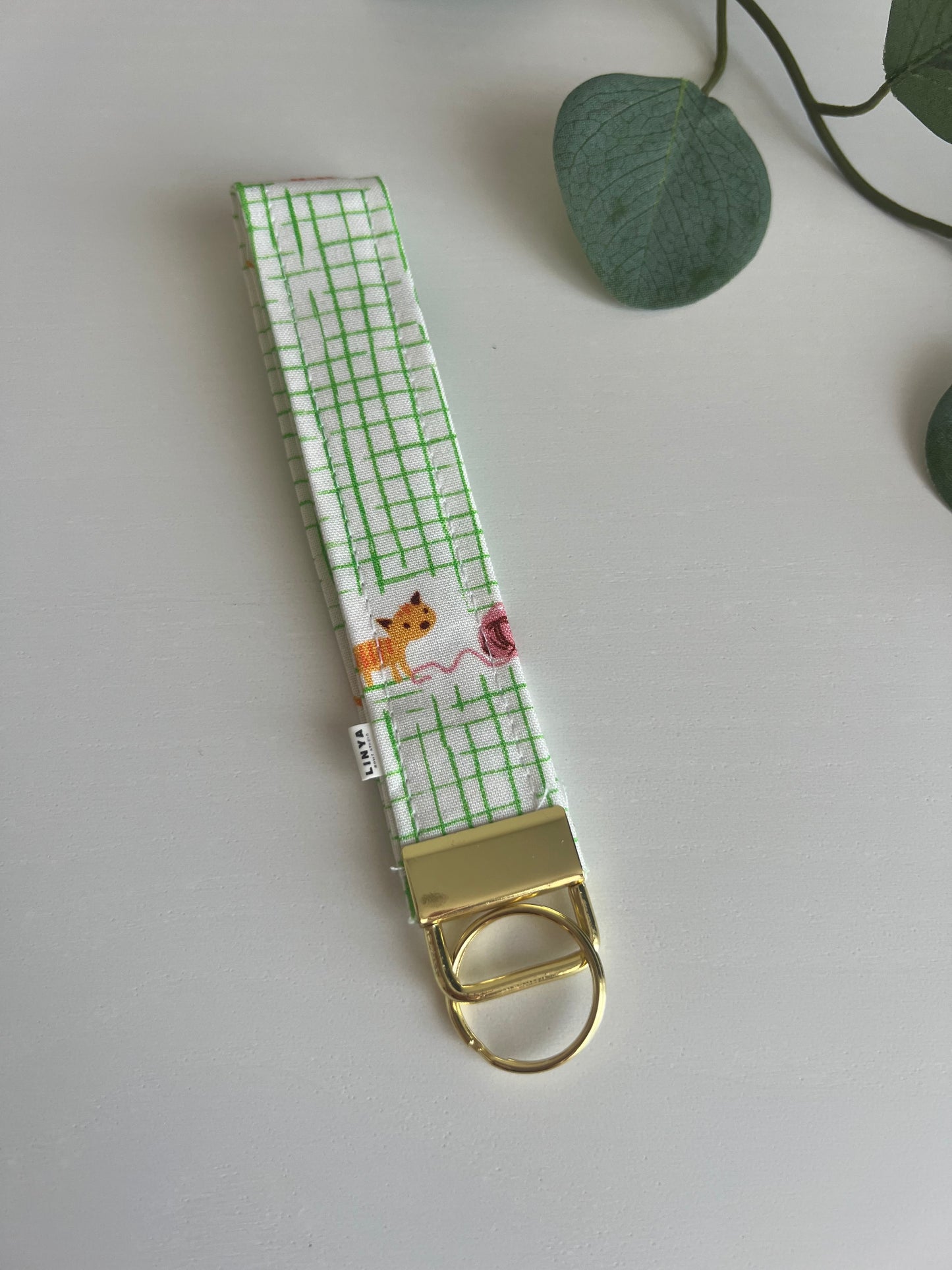Sleutelhanger | Polsband | Kitten plaid