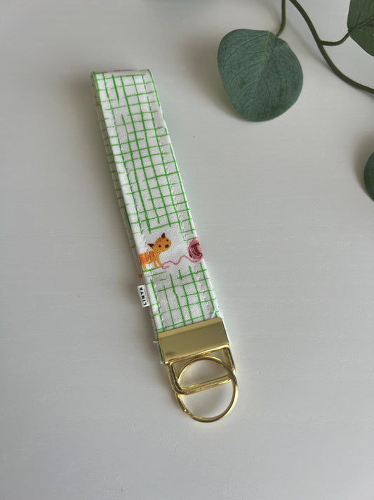 Sleutelhanger | Polsband | Kitten plaid