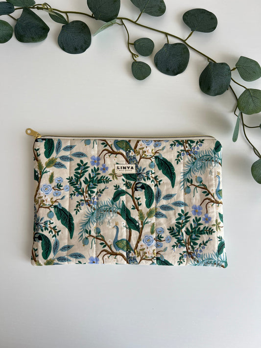 iPad 11” sleeve gequilt - Vintage garden